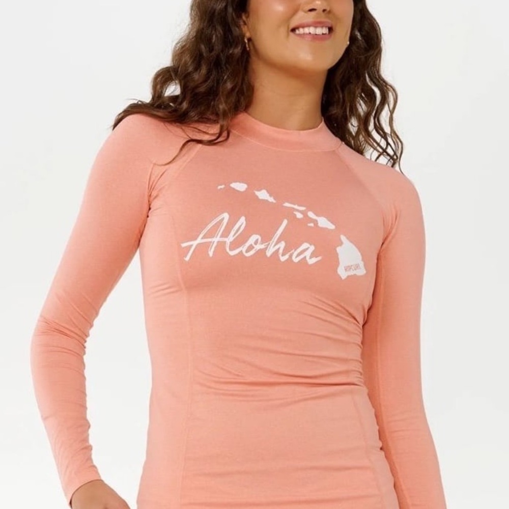 Rip Curl Island Relaxed Long Sleeve Rash Guard, S - Picture 10 of 12